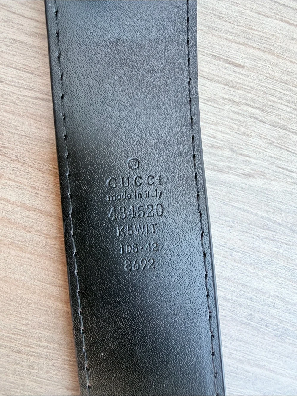 Gucci Black Men's Logo Belt